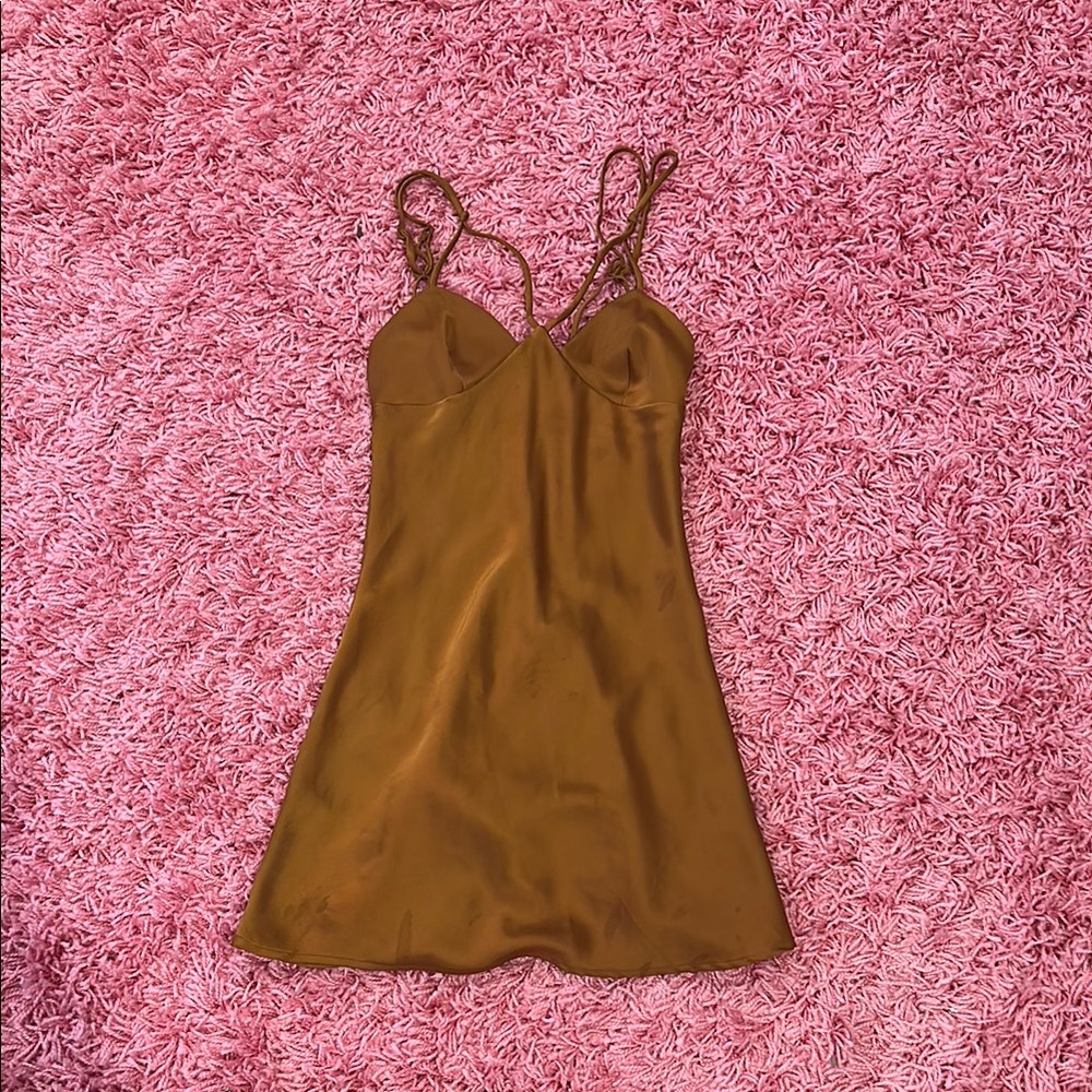 Satin mini dress
